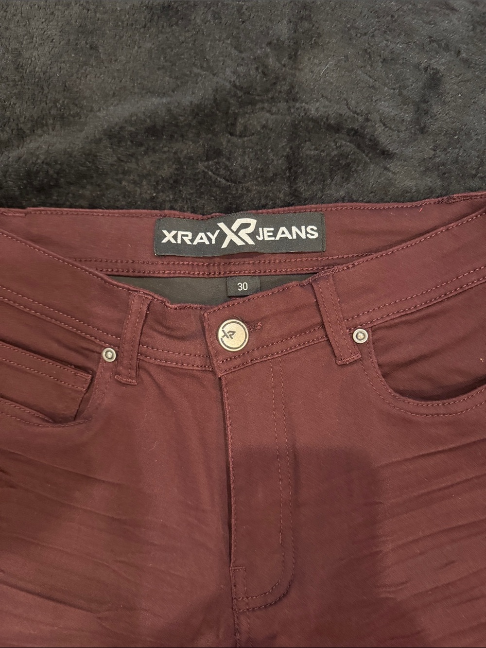 Xray Jeans Men's Skinny Rust Red Stretch Jeans - Picture 2 of 5